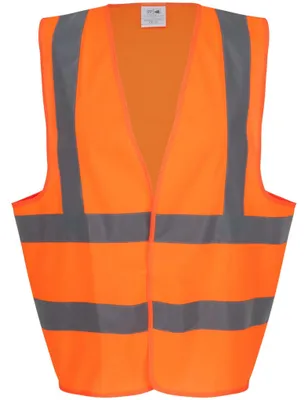 Warnweste, orange,mit Schulterreflex