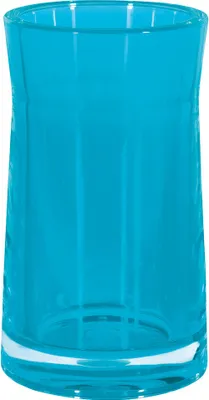 Imagen del producto de Portavasos para pasta de dientes, color azul transparente, 6,5 x 12,5 cm