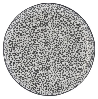 Produktbild von Kuchenteller, Dessertteller BLOOM D. 19cm weiß schwarz Bastion Collections