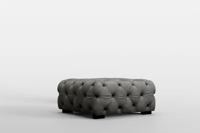Produktbild von Polsterhocker Designerhocker Sitzhocker NATALIE in Stoff Riviera Graphit