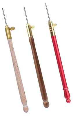 Tambour-Stickset 3 Häkelnadeln 0,7/1,0/1,2 mm + 9 Nadeln