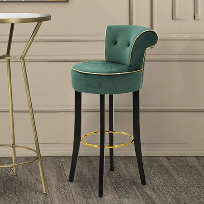 Immagine prodotto di Tupiza - Sgabello, 46x48x96h cm Verde, Imbottito