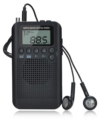 Zdjęcie produktu dla Songway Radio kieszonkowe AM/FM cyfrowe z budzikiem