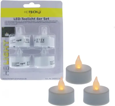 Produktbild von Posten Anker LED Teelichter 12er Set, warmweiß mit flackerndem Effekt, flammenlose LED Kerzen, batteriebetrieben, ideal für Hochzeit oder Weihnachten, Teelicht