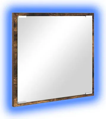 Obrázek produktu pro vidaXL LED koupelnové zrcadlo kouřový dub 40 x 37 x 8,5 cm