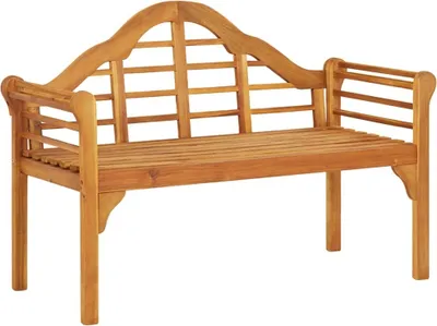 Image de The Living Store Banc de jardin 125 cm en bois massif d'acacia