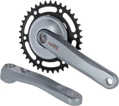 Produktbild von SHIMANO Kurbelgarnitur Nexus 38 Z. 170mm FCC6000 ohne KSS, silber (1 Set)
