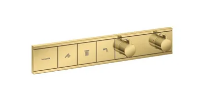 Obrázek produktu pro Fertigmontageset RAINSELECT f UP-Thermostat 3 Verbr pol. zlatá optika leštěná zlatá optika