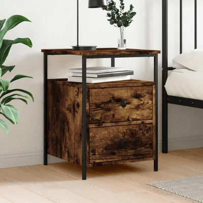 Obrázek produktu pro vidaXL Noční stolek Smoked Oak 44x45x60 cm výrobek ze dřeva