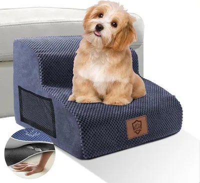 Image de Escalier pour petits animaux, 2 marches, marchepied pour chien, lavable
