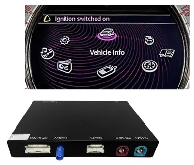 Zdjęcie produktu dla Odtwarzacz multimedialny, bezprzewodowe CarPlay, kompatybilność z Android Auto, system CIC