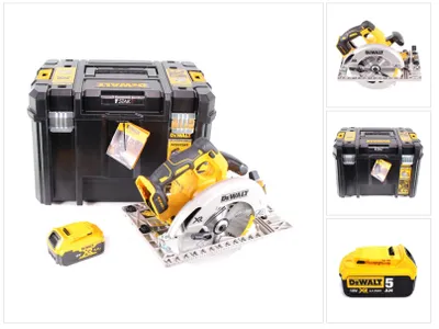 Obrázek produktu pro DeWalt DCS 572 NT Akumulátorová okružní pila 18V 184 x 16 mm + 1x akumulátor 5,0 Ah + T-STAK - bez nabíječky.