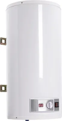 Zdjęcie produktu dla Elektryczny podgrzewacz wody / bojler – montaż ścienny – 50 l – 2000 W – stal nierdzewna – wyświetlacz cyfrowy – bezpieczny i energooszczędny – biały