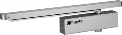 Image de Ferme-porte automatique hydraulique Design force 3, bras coulissant, argent - THIRARD