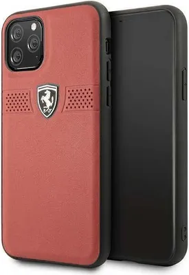 Zdjęcie produktu dla Ferrari Feobahcn58Re Iphone 11 Pro 5,8 Czerwony/Red Hardcase Off Track Leather
