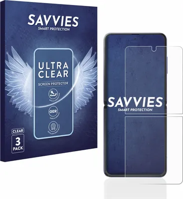 Produktbild von 6x Für Samsung Galaxy Z Flip / 5G Schutzfolie Savvies Displayschutz Display Schutz Folie Klar Transparent