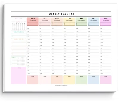 Imagen del producto de Cuaderno de planificación semanal con hojas sin fecha