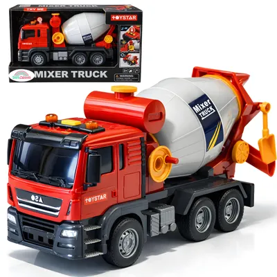Produktbild von Betonmischer Spielzeug LKW Interaktiv Mixer Truck Licht & Sound Baustellenfahrzeug