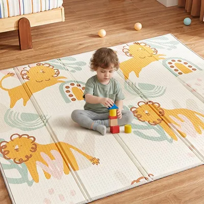 Immagine prodotto di CASABEL tappeto gioco per bambini, morbido, 180x150cm, motivo leone