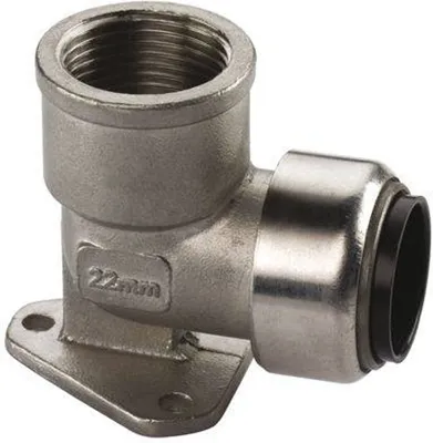 Produktbild von Edelstahl Steckfitting Tectite Wandscheibe 18 mm - 1/2' DVGW