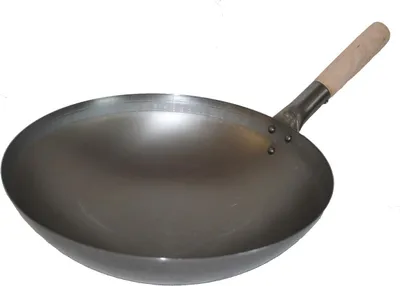 Produktbild von WOK PFANNE 38 cm runder Boden (Gas) Wokpfanne Gastronomie, AAF Nommel®