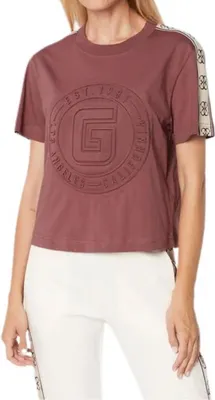 Produktbild von GUESS Damen T-Shirt BRITNEY Bordeaux Größe S