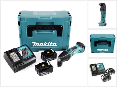 Image de Makita DTM 50 RFJ outil multifonctionnel sans fil 18V + 2x batterie 3,0Ah + chargeur + Makpac