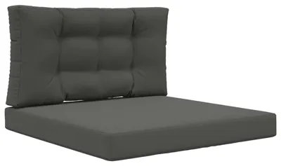 Produktbild von vidaXL Sofakissen für draußen Polyester Anthrazit 80 x 80 cm