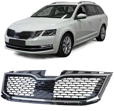Immagine prodotto di Griglia anteriore nera cromata per Skoda Octavia 5E