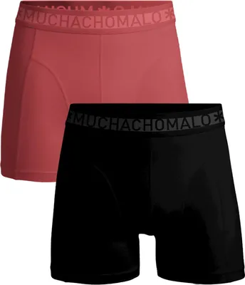 Produktbild von Muchachomalo Herren Boxershorts – 2er Pack – Baumwolle Stretch – Bequeme Unterwäsche – Größe L - SOLID1010-660