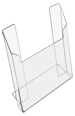 Produktbild von HMF 46962 Prospektständer, Prospekthalter DIN A4 Acryl, 22 x 29,5 x 11 cm