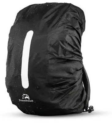 Produktbild von Travelhawk Regenhülle für Rucksack – Schwarz