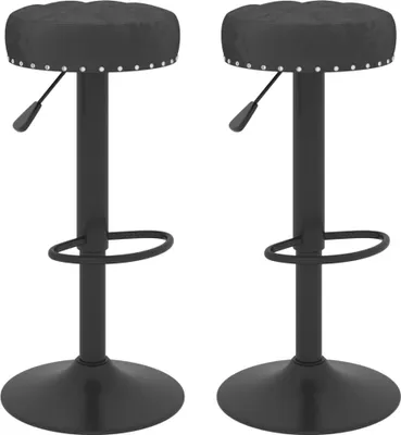 Obrázek produktu pro vidaXL Barová stolička 2 ks Black Velvet