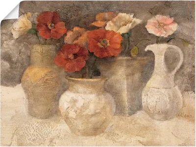 Produktbild von ARTland Poster Weißer Mohn Größe: 60x45 cm
