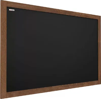 Obrázek produktu pro Tabule černá křídová v dřevěném rámu 100x80 cm