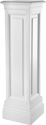 Produktbild von Casa Padrino Wohnzimmer Säule Weiß 33 x 33 x H. 120 cm - Luxus Kollektion
