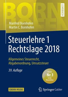 Immagine prodotto di Bornhofen, M: Steuerlehre 1 Rechtslage 2018