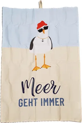Produktbild von Geschirrtuch "Meer geht immer"