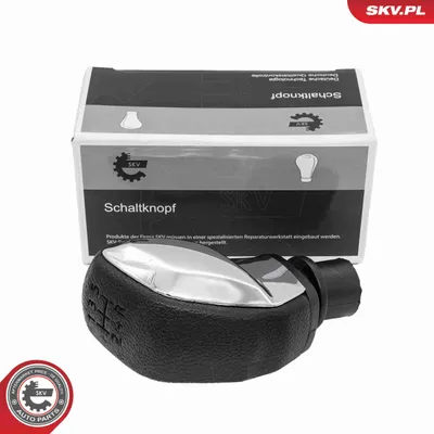 Produktbild von ESEN SKV Schaltknauf 5-Gang Schalthebelknauf Schwarz/Silber passend für PEUGEOT 2008 Kombi (CU) 208 I Schrägheck (CA, CC) 3008 SUV (M) 308 SW II 5008