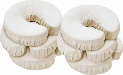 Produktbild von Master Massage Bezüge für Kopfpolster Gesichtskissen 100% Baumwolle Waschbar 6er Pack-Naturfarbe Beige
