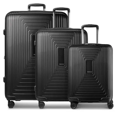 Produktbild von Redolz Essentials 14 4 Rollen Kofferset 3-teilig mit Dehnfalte