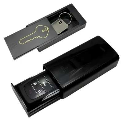 Produktbild von Magnetischer Schlüsselkasten, Schlüsselhalter, starker Magnet, Notfallschlüsselbox, Geheimversteck, Schlüsseletui, Schlüsseltresor (Schwarz)