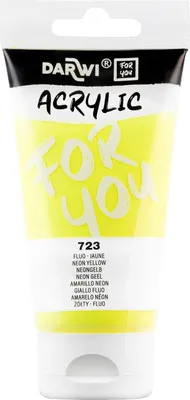 Obrázok produktu pre Darwi Dfy Akrylová farba Neon Yellow 75 ml 1 ks