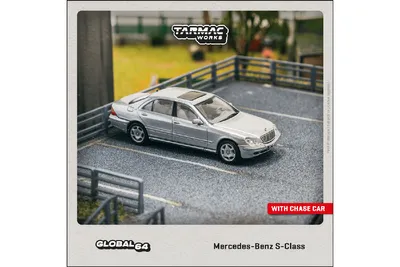 Produktbild von ***Tarmac T64G-072-SL Mercedes Benz S-Klasse silber metallic Maßstab 1:64 Modellauto