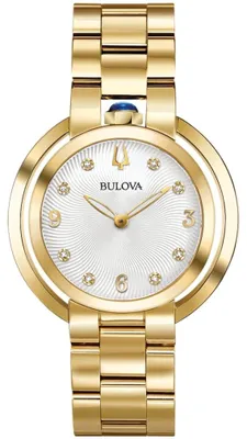 Produktbild von Bulova Damen Chronograph 97P125 Quarz Saphirglas 38 mm wasserdicht 3 ATM