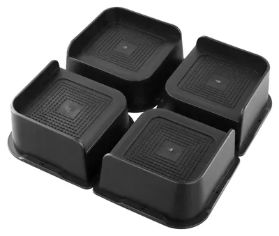 Produktbild von Möbelerhöhung Betterhöhung Sofaerhöhung - L-Form - 4 Stück - 5 cm - ABS