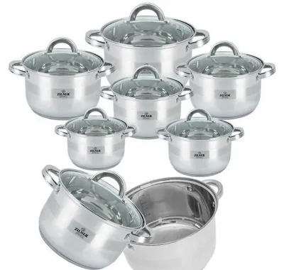 Produktbild von Klönberg KB-2503 Topfset 12-teilig für Induktion und Gas