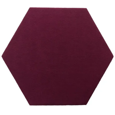 Produktbild von Textil-Kork-Hexagon 15 x 17 cm, dekoratives Paneel, Purpur