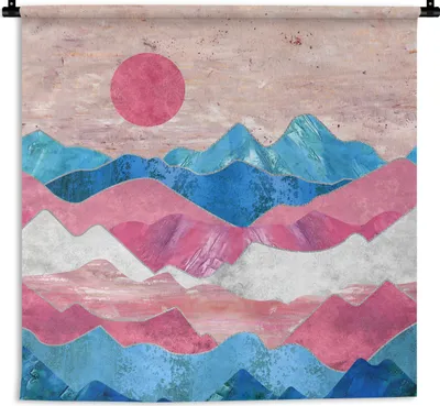 Produktbild von MuchoWow® Wandteppich Wandbehang Transgender - Marmor - Stolz 150x150 cm Tapisserie Dekoration Wandtuch - Wohnaccessoires - Modernes