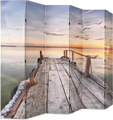 Obrázok produktu pre vidaXL Rozdeľovač izieb 228 x 170 cm jazero s chodníkom